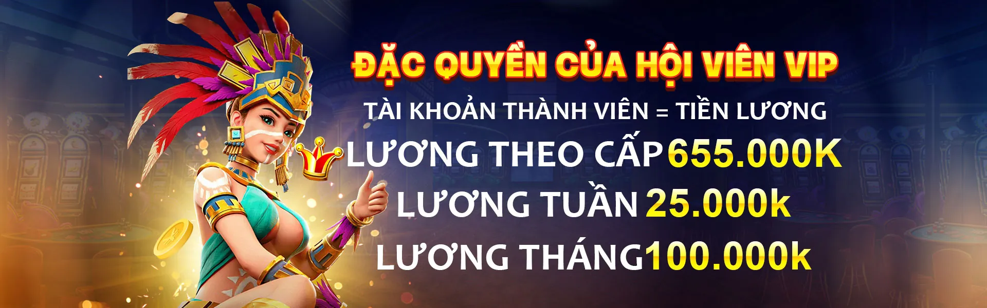 Hình ảnh Chương Trình VIP luck88 khuyến mãi với các đặc quyền độc quyền